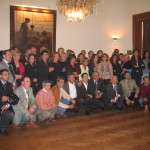 Gruppo di stagisti al Centro Italiano di Cultura