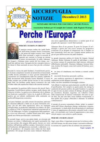 NOTIZIARIO N.2 DICEMBRE 2013