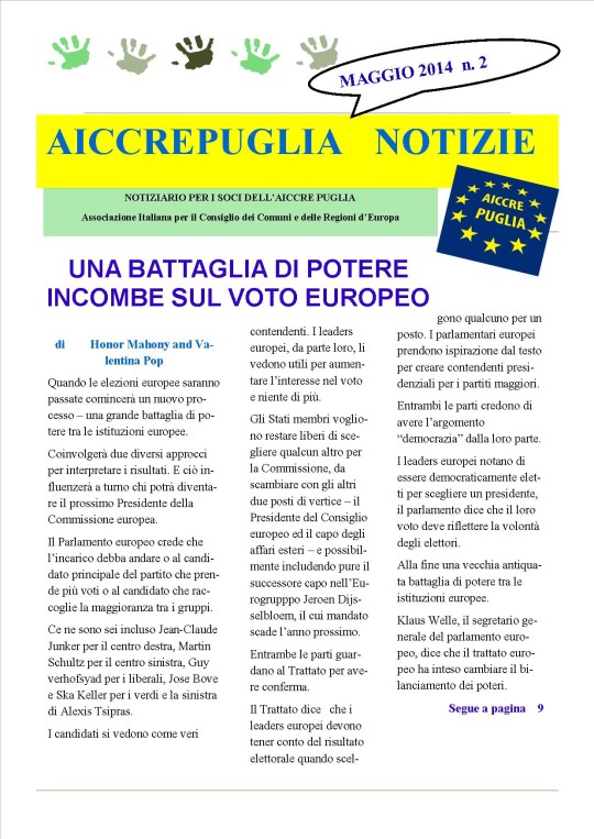 notiziario aiccrepuglia maggio n. 2