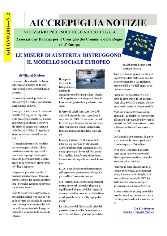 aiccrepuglia notizie giugno 2014 N. 2