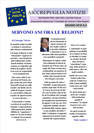 aiccrepuglia notizie giugno 2015 n. 2