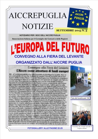 aiccrepuglia notizie - settembre 2015 n. 3