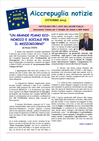 aiccrepuglias notizie - ottobre 2015