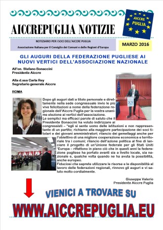 aiccrepuglia notizie marzo 2016