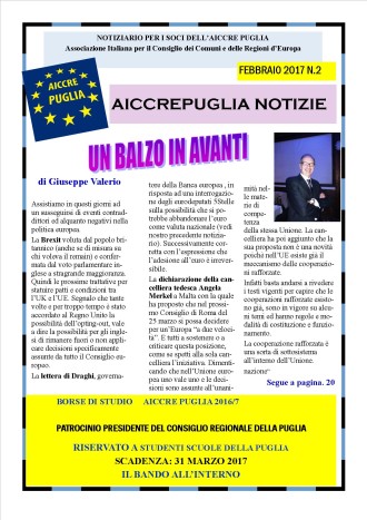 aiccrepuglia notizie - febbraio 20917 n. 2