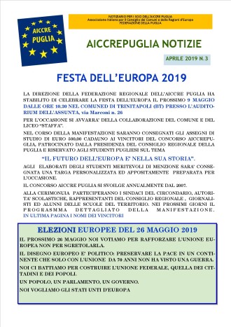 aiccrepuglia notizie di aprile 2019 n. 3