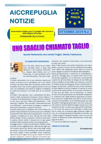 aiccrepuglia notizie di ottobre 2019 n. 2