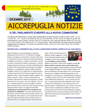 AICCREPUGLIA NOTIZIE DI DICEMBRE 2019