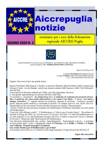 aiccrepuglia notizie giugn o 2020 n. 2