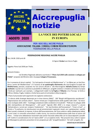 aiccrepuglia notizie agosto 2020