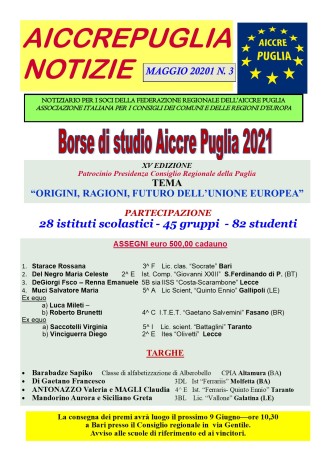 aiccrepuglia notizie MAGGIO 2021 N. 3