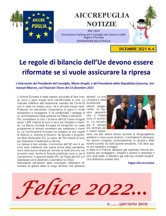 aiccrepuglia notizie di dicembre 2021 n.4