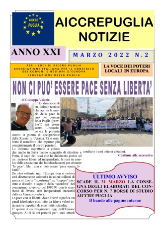 aiccrepuglia notizie marzo 2022 n.2