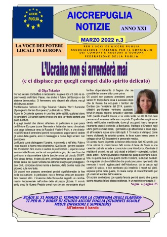 aiccrepuglia notizie marzo 2022 n.3
