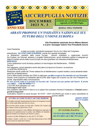 aiccrepuglia notizie dicembre 2023 n. 3