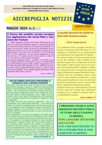 aiccrepuglia notizie di maggio 2024 n. 2