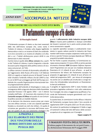aiccrepuglia notizie di maggio 2025