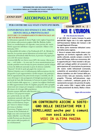 aiccrepuglia notizie di GIUGNO 2025 N. 2