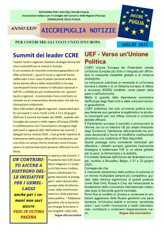 aiccrepuglia notizie di luglio 2025